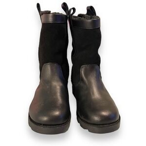Land's End Faux Fur Lined Winter Boots Boy's Black 3M
